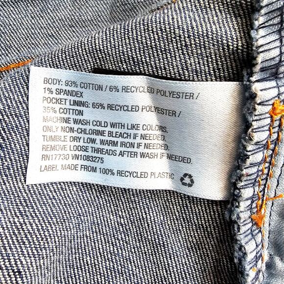 Universal Thread Blue Denim Jeans Short Mini Cotton Skirt Western 16/33 - Picture 4 of 4